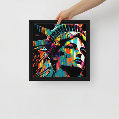 Lady Liberty Framed canvas