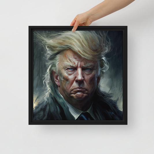 Trump Storm Framed canvas