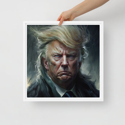 Trump Storm Framed canvas