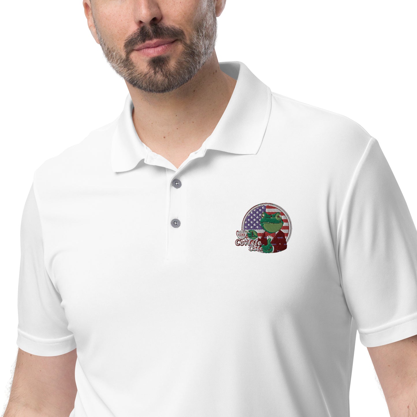 Covfefe Adidas Performance Polo Shirt