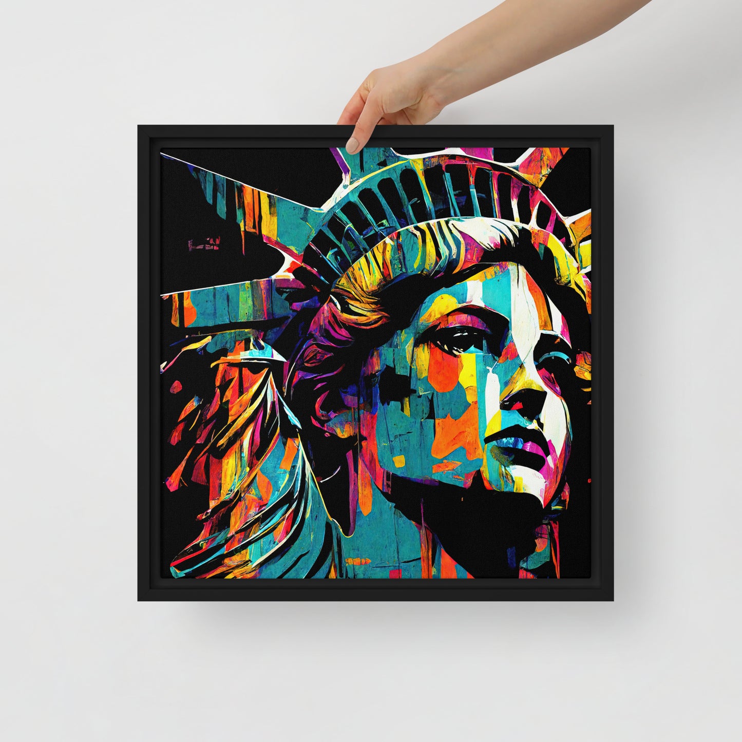 Lady Liberty Framed canvas