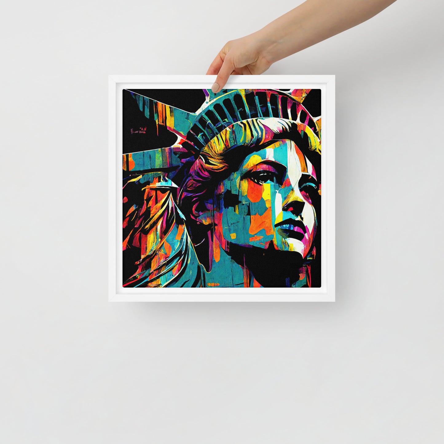 Lady Liberty Framed canvas